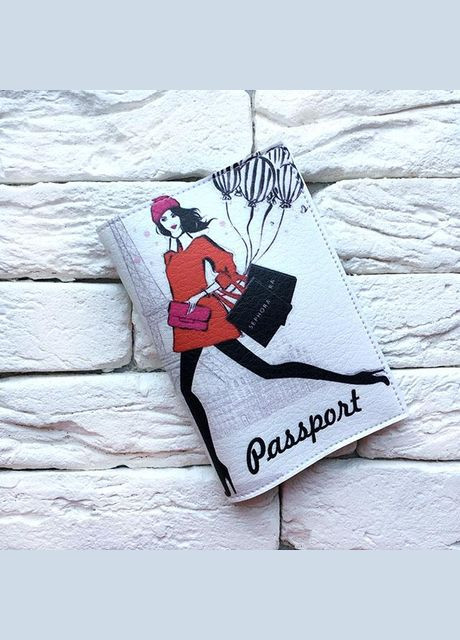 Обкладинка на паспорт Дівчина з повітряними кульками No Brand (299387841)