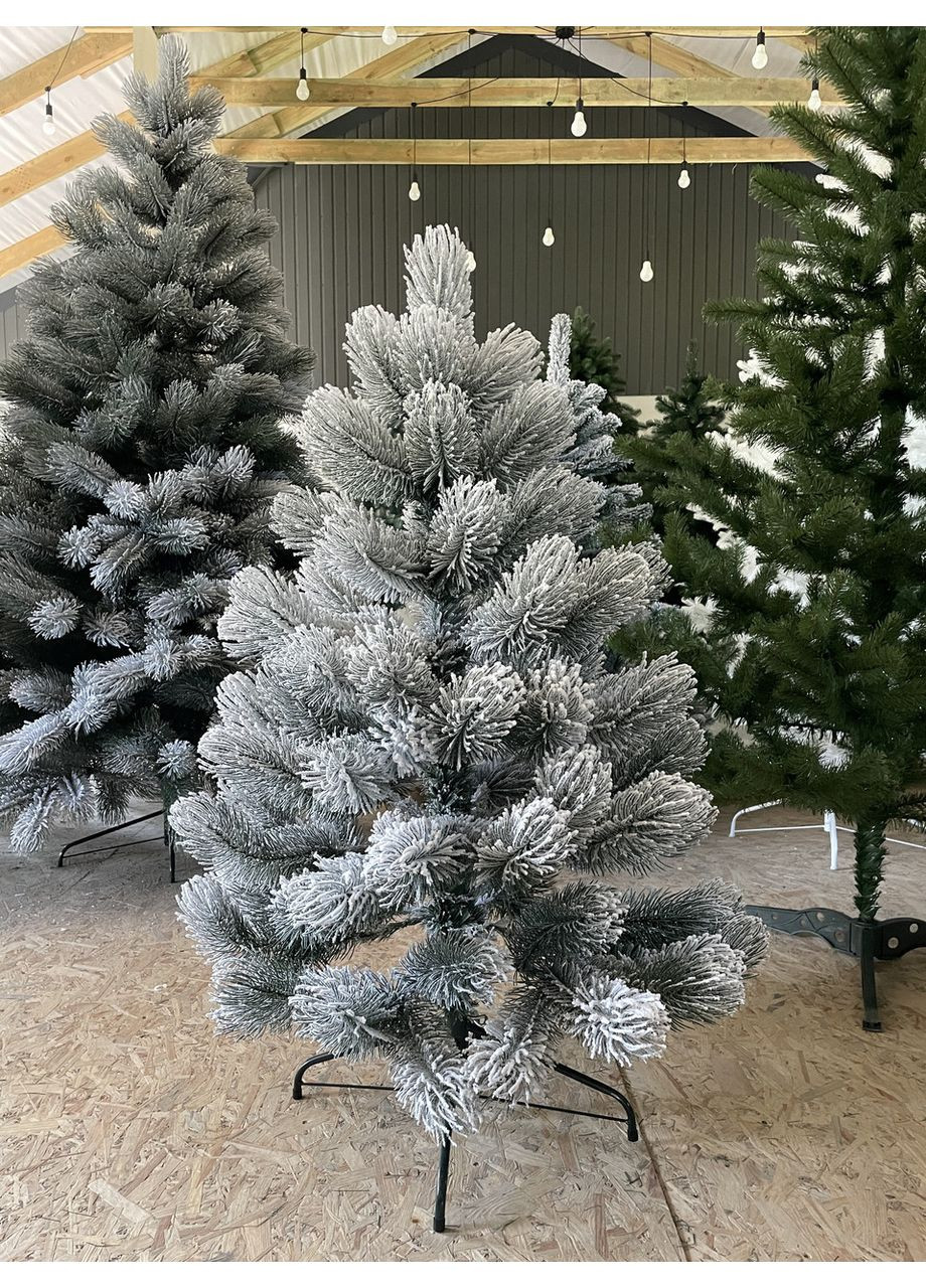 Ёлка искусственная пышная SGH Сосна 100% литая 120 см заснеженная HVOYA (366963884)