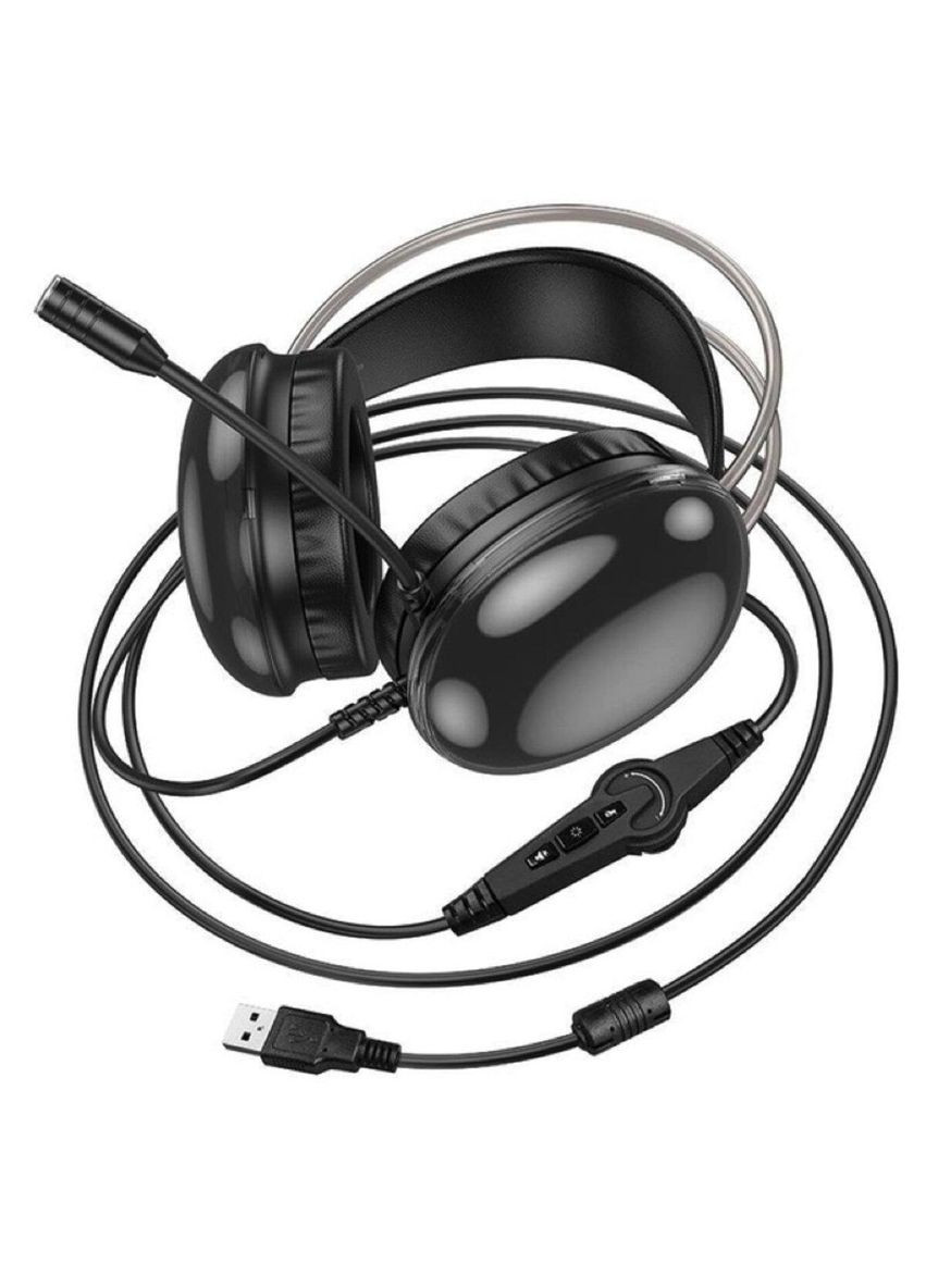 Наушники W109 Plus Rich USB7.1 channel gaming headphones Black Hoco (353497690)