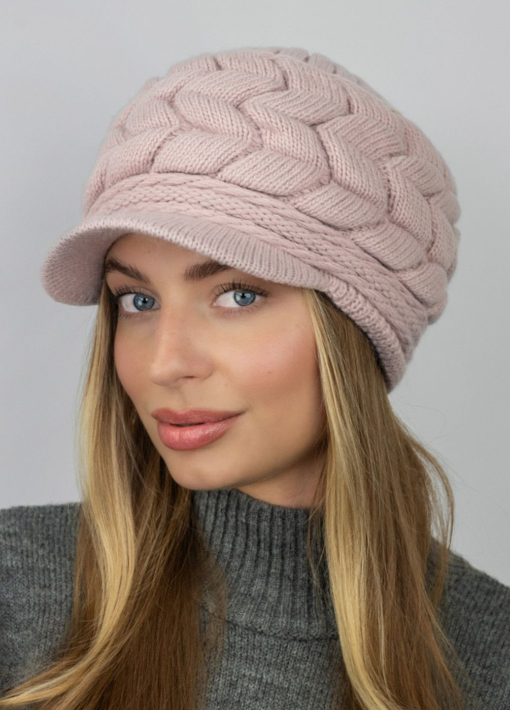 Шапка "Клариса" в'язана Braxton (362670031)