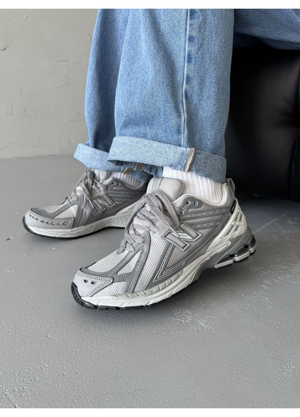 Серые демисезонные кроссовки мужские New Balance 1906R Grey Cordura | Нью Беланс 1906R