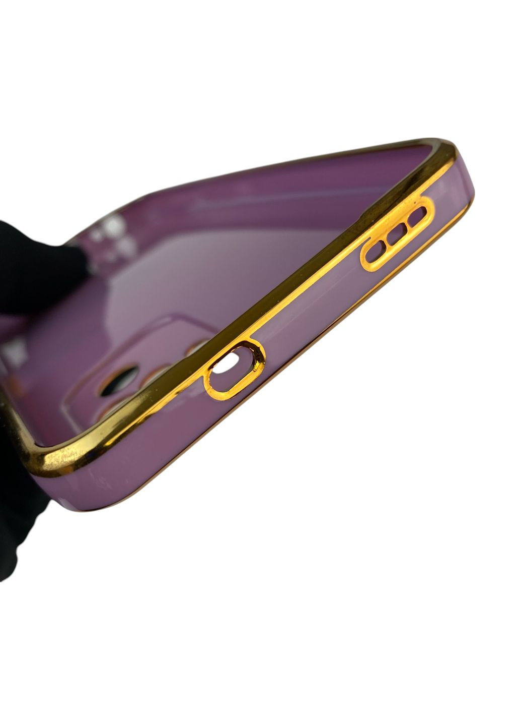 Чехол для POCO M5s с защитой камеры с золотой окантовкой на поко м5с черничный gs1 Xiaomi (366236646)