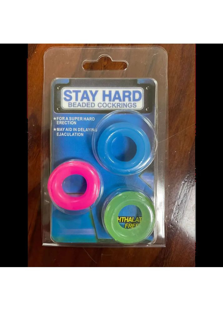 Ерекційне кільце набір 3 штуки Stay Hard Lumino світяться в темноті Focus (303910074)