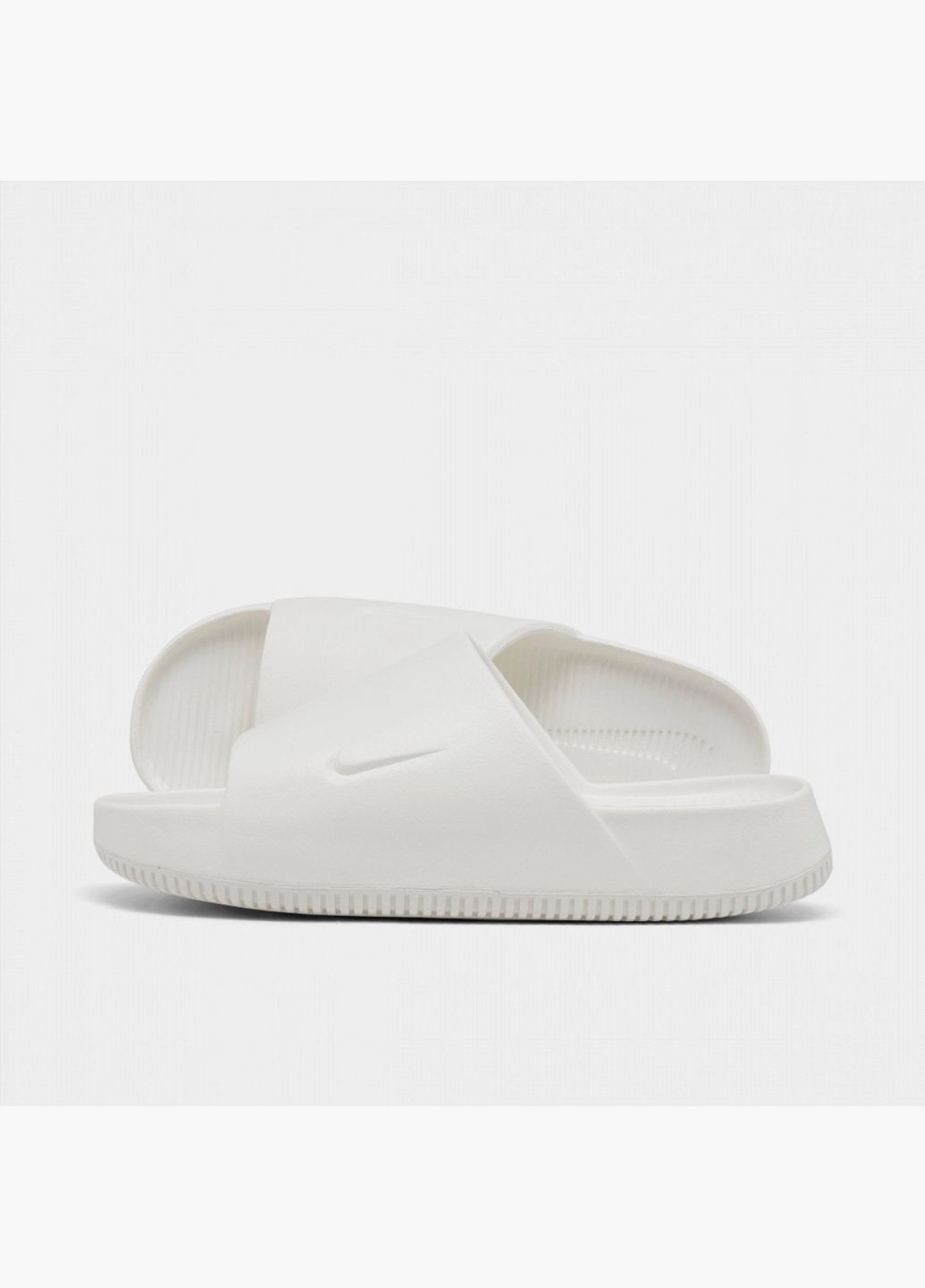 Белые мужские тапочки calm slide sandals white fd4116-100 Nike