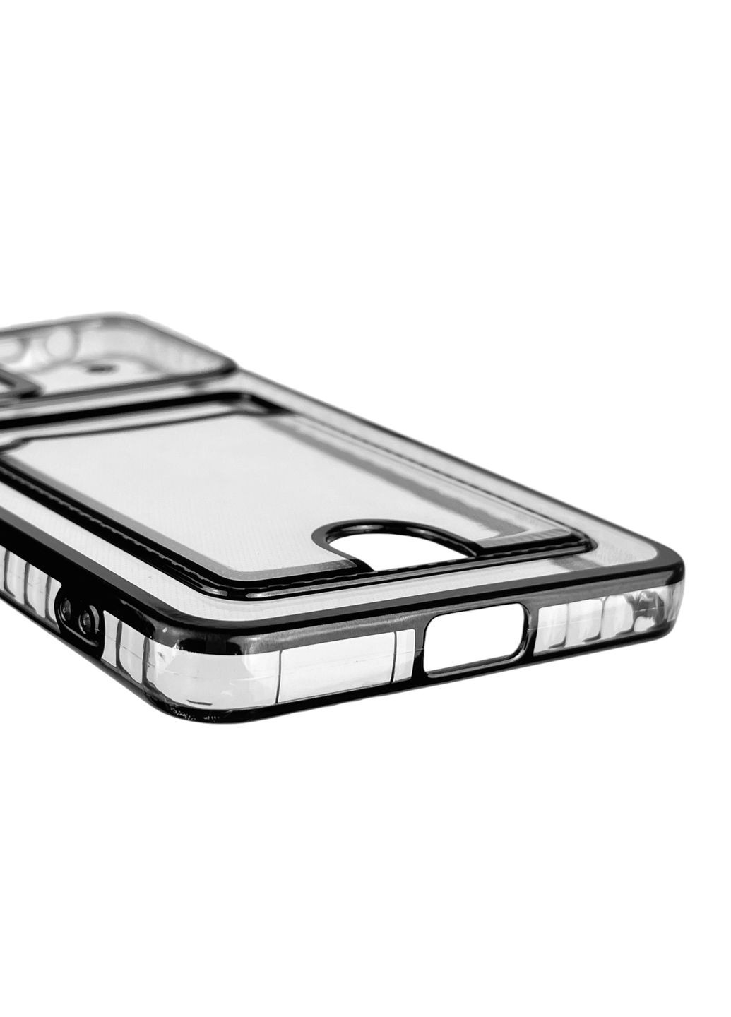 Чохол для Redmi Note 12 Pro 4G із чорною окантовкою з кишенькою для карток на сяомі редмі нот 12 про чорний Xiaomi (366022763)