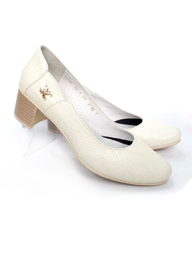 TOPAS Туфли молочного цвета из натуральной кожи. молочный з натуральная кожа, китай — демисезон (353828375)