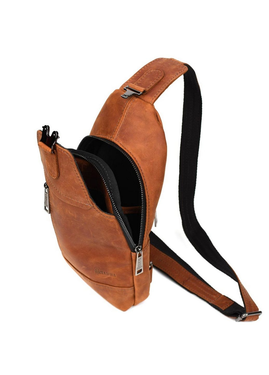 Шкіряна сумка-слінг 27х18х5 см TARWA (315870969)