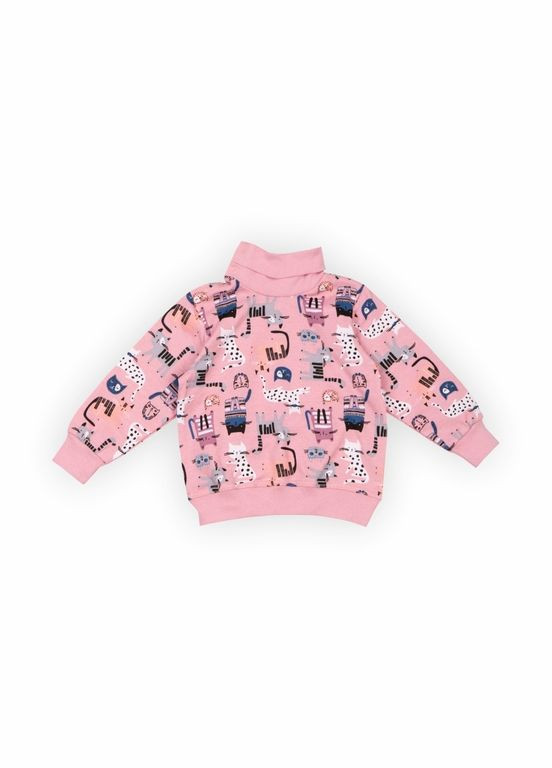 Розовый демисезонный детский свитер для девочки sv-23-6 Габби
