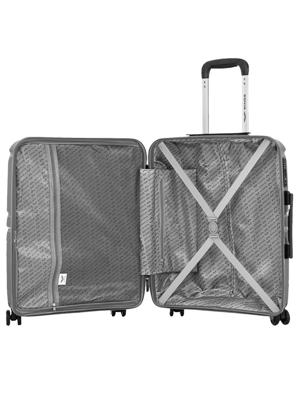 Валіза поліпропіленова мала 55 см Wings PHX01 (339822190)