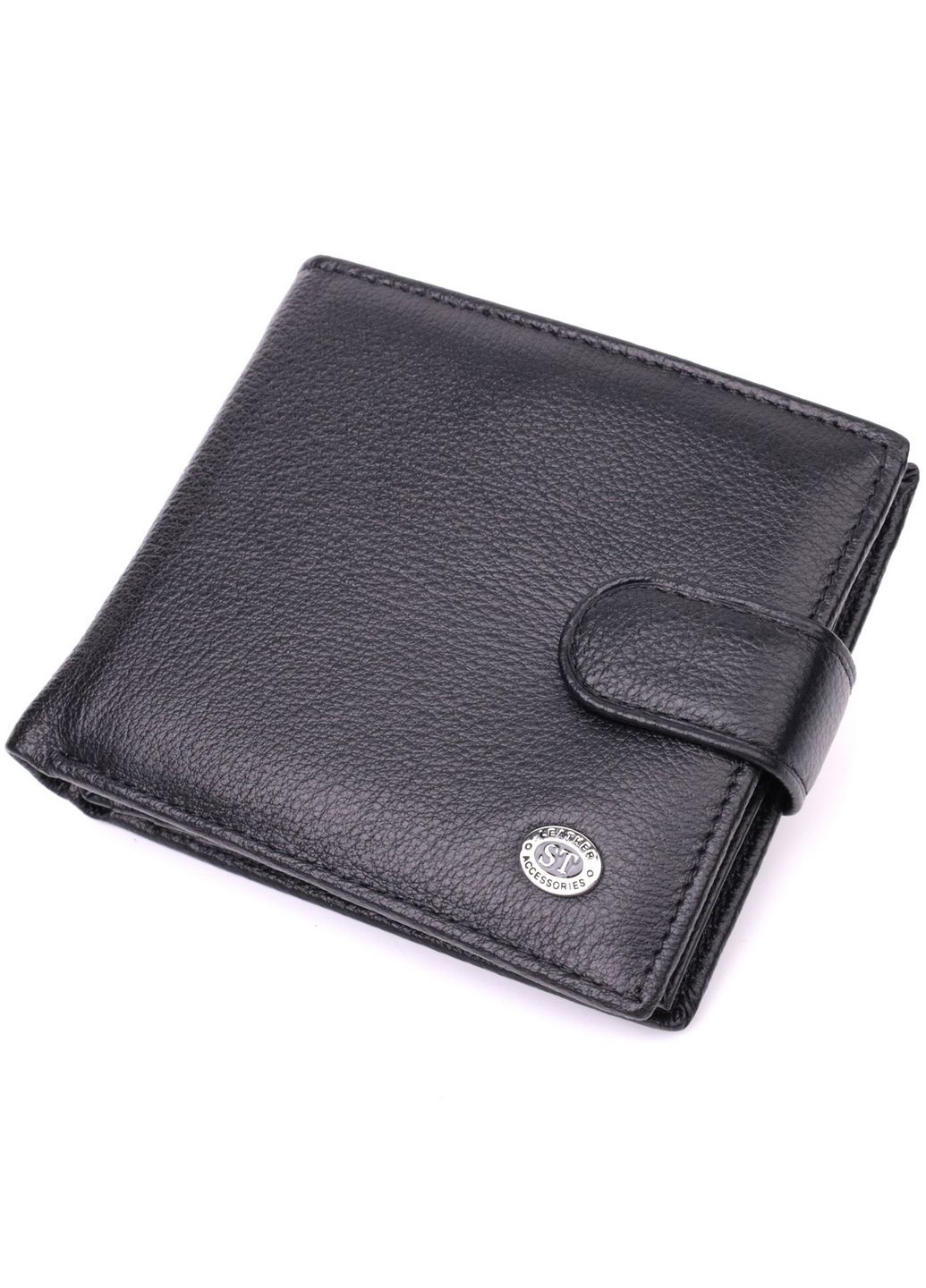 Чоловічий шкіряний гаманець 11,5х10,3х2 см st leather (288047016)