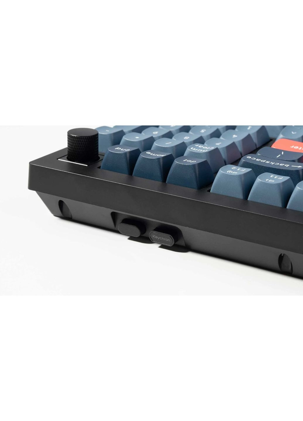 Клавіатура механічна V5 Max 100Key, Gateron Jupiter Banana, Knob, WL/BT/USB-A, Hot-Swap, QMK, EN/UKR, RGB, чорний Keychron (367854295)