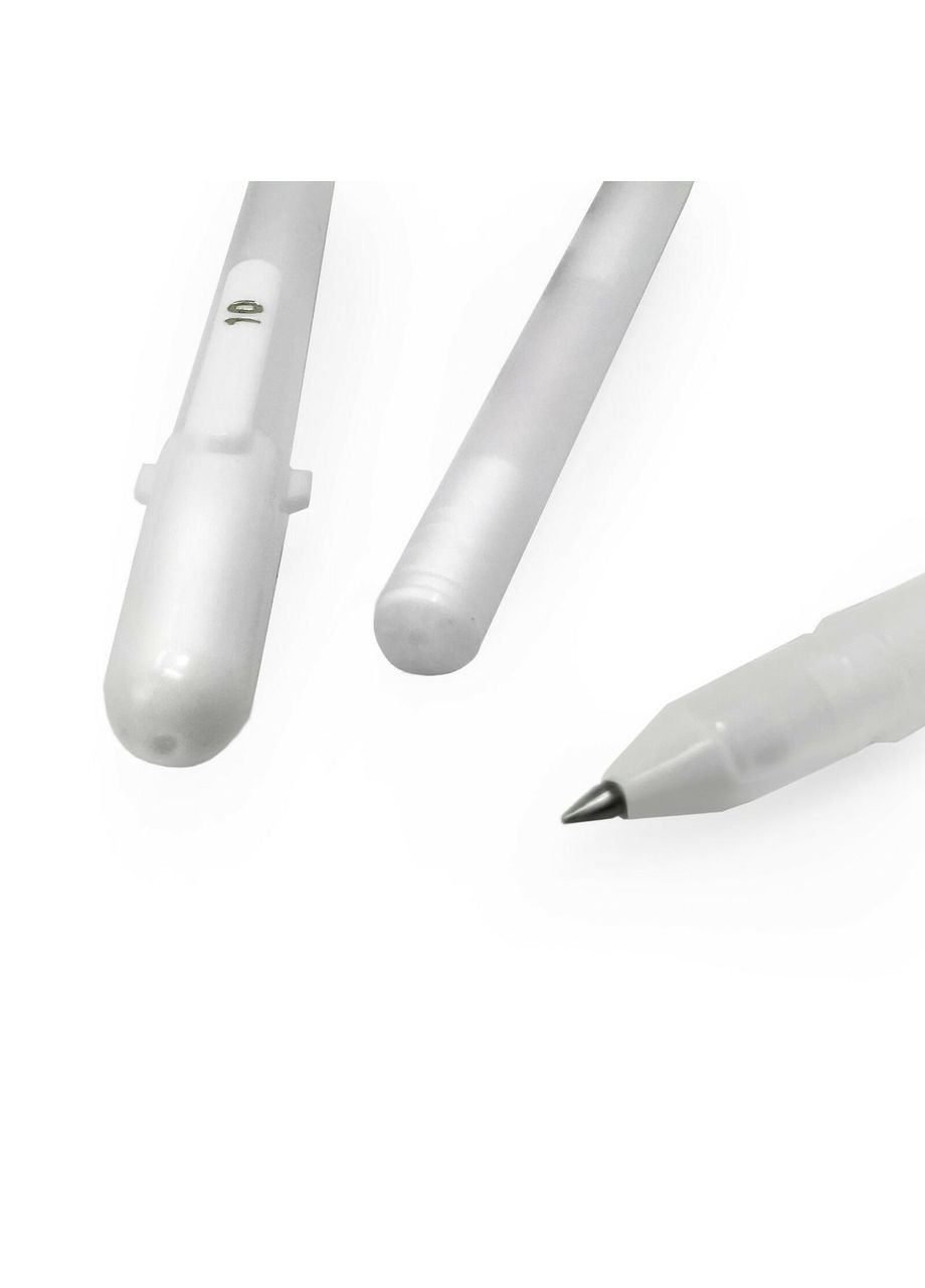 Набір гелевих ручок BASIC WHITE 3 розміри (05-08-10) Білі Sakura (362584613)