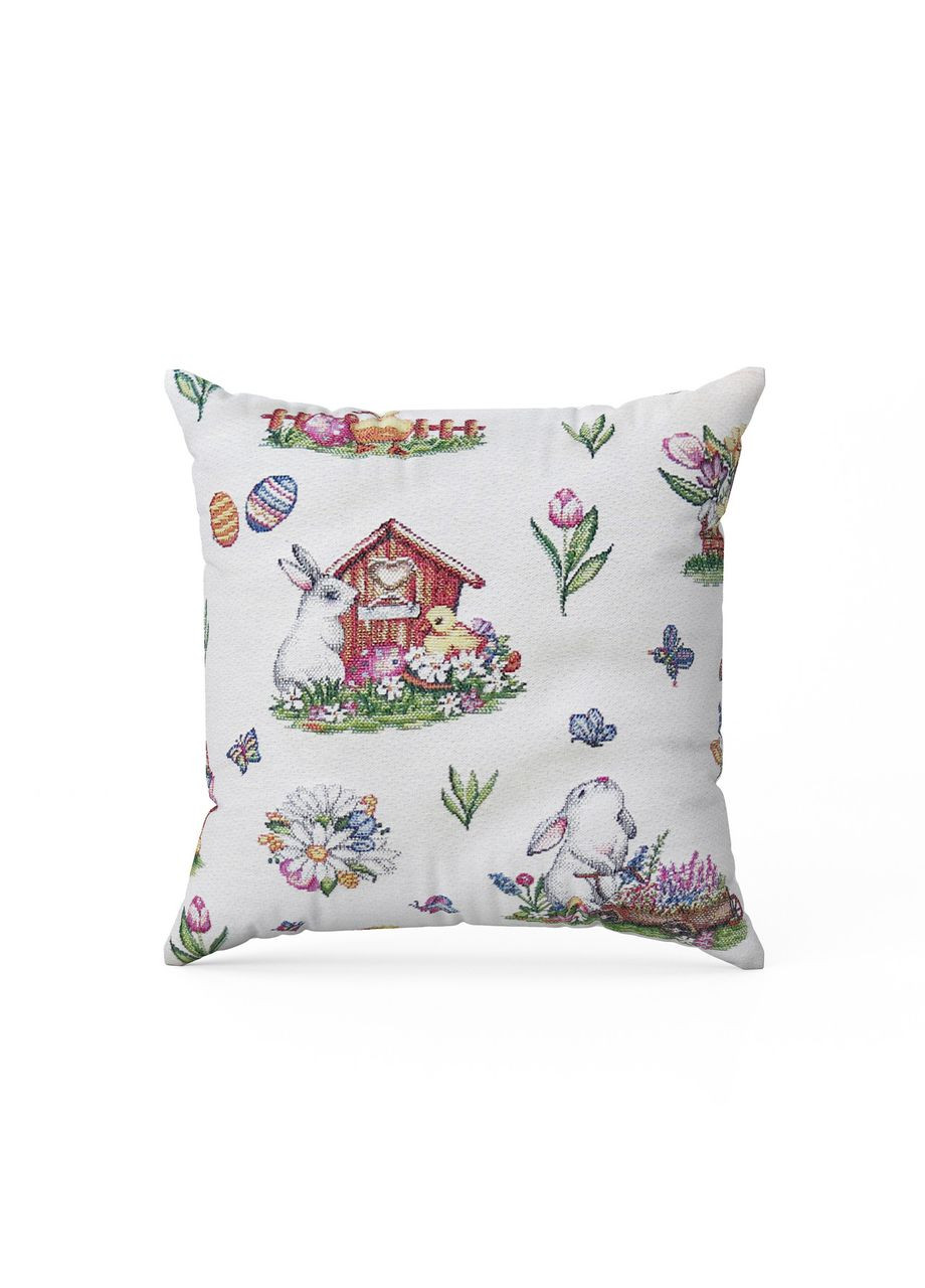 Декоративные гобеленовые наволочки для диванных подушек Пасхальные "Заяча поляна" Maystat (305390384)