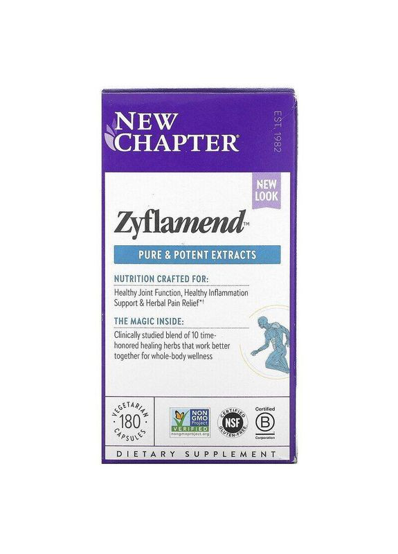 Комплекс вітамінів Zyflamend Whole Body 180 капс New Chapter (357340194)