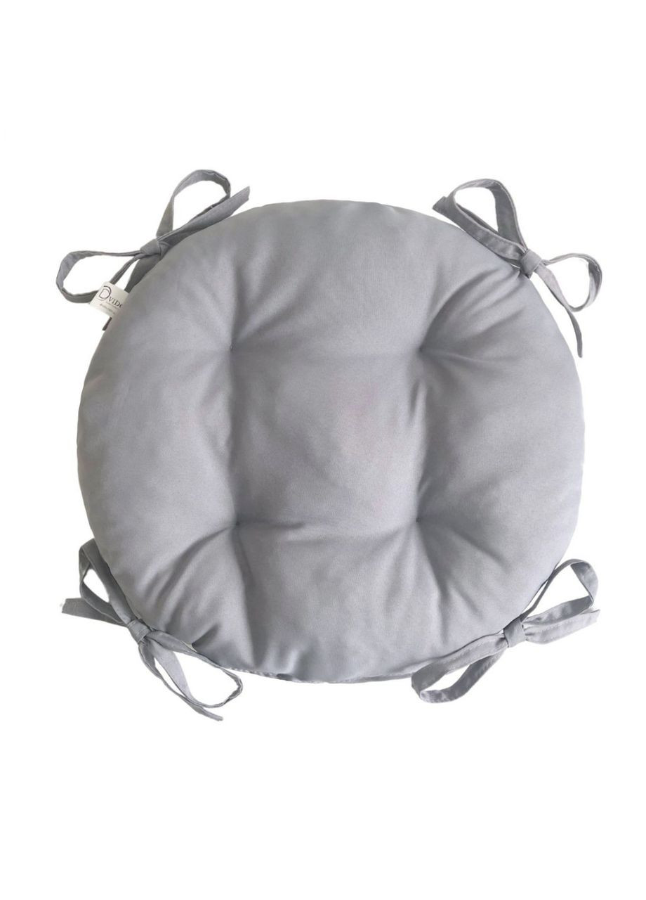 Подушка на крісло Ø 35х8 см світло-сірий No Brand (324831836)