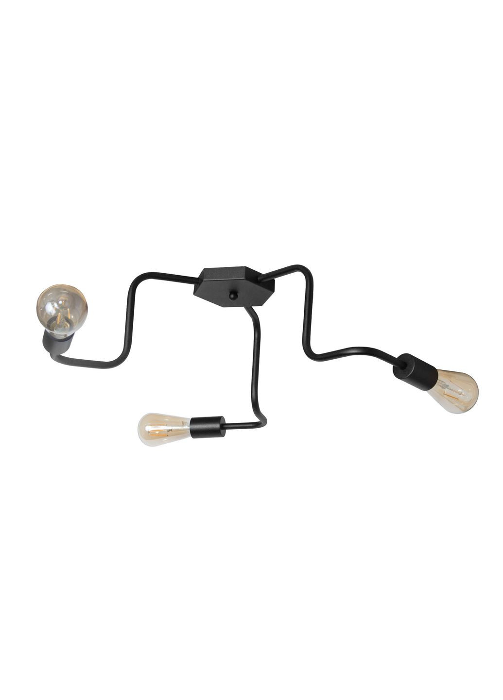 Люстра лофт Laminari потолочный на три лампы NL 17503-3 BK MSK Electric (325882526)