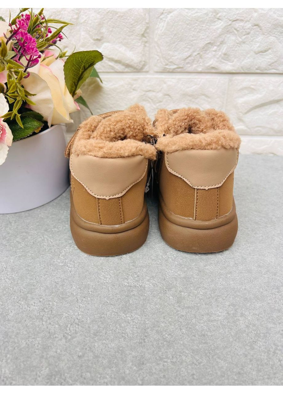 Коричневые стильные зимние сапоги Bessky