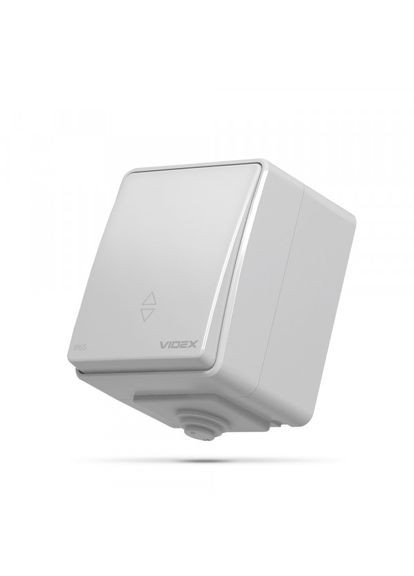 IP65 Выключатель наружный одноклавишный проходной серый BINERA Videx (366298493)