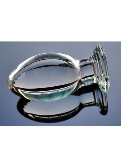 Анальна пробка 6,8 см велика скляна LYNX Kirov для фістингу Lovetoy (303895568)