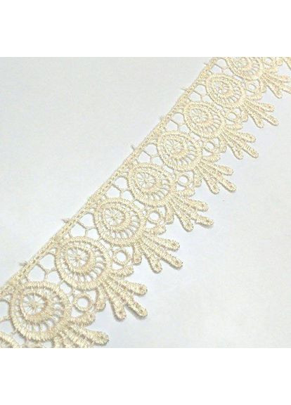 (1 метр) Кружево макраме 5 см цвет - молочный (26М-H1931М-7) Plus-plus (352744231)