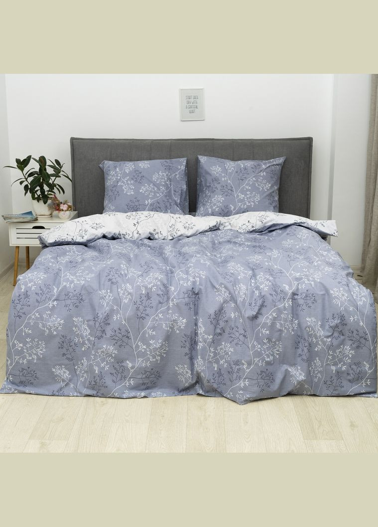 Постільна білизна Isleep ранфорс з простирадлом на гумці (180*200) — 22222 євро Viluta (364873782)