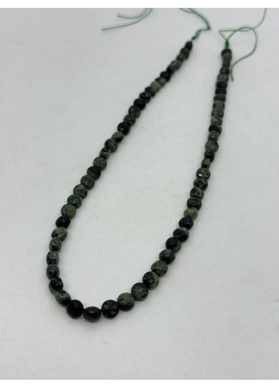 Яшма камбаба на нити без застежки 6.5 мм 40 см Зеленый No Brand (372467938)