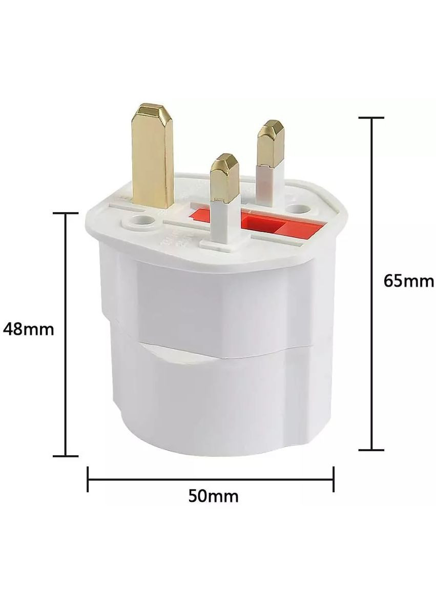 Перехідник для розетки ОАЕ на євро вилку (0127) No Brand (351366356)