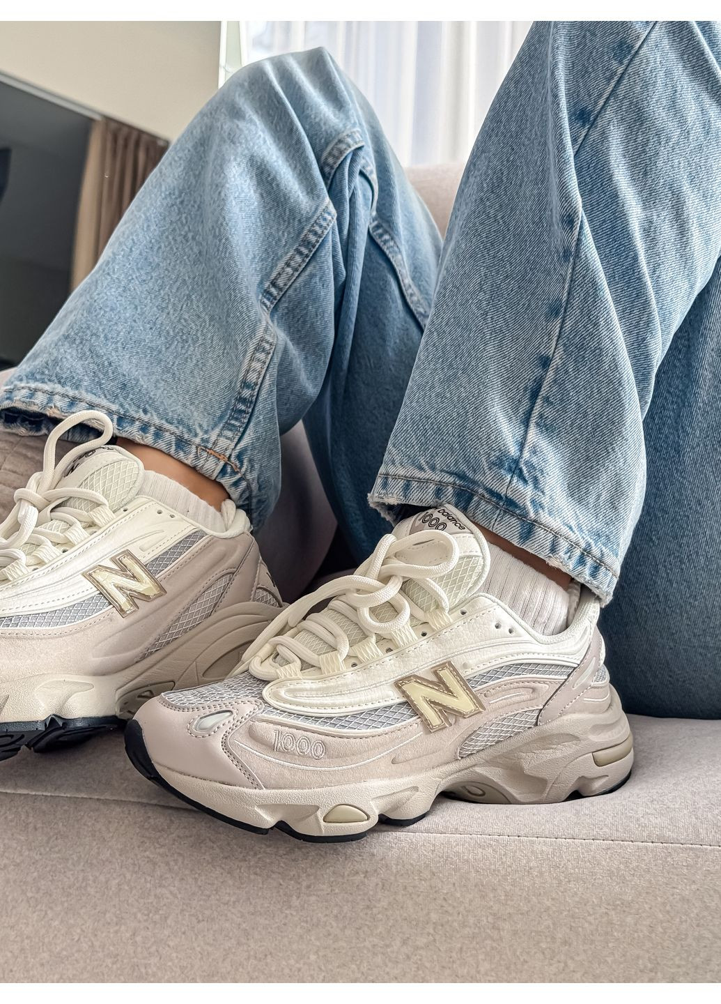 Кроссовки женские и мужские New Balance 1000 Grey White | Нью Беланс 1000 серые No Brand серые демисезоны (350879878)