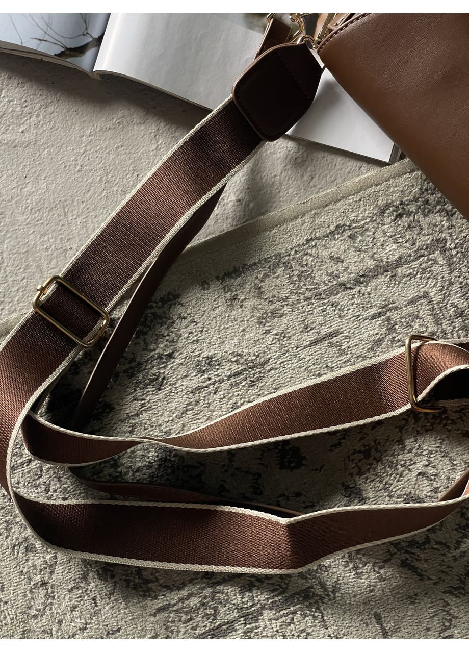 Сумка женская через плече кросс боди на широком ремне No Brand (369935329)