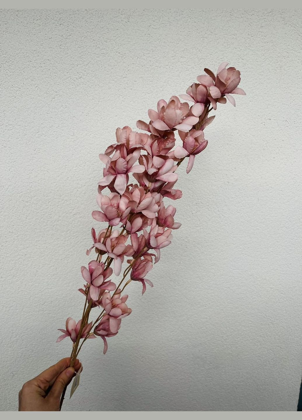 Штучна квітуча гілка рожева, 90 см No Brand (296914196)