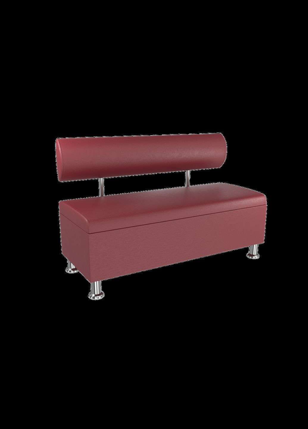Диван BNB Флеш з ящиком 1200x540x780 бордовий. Флай 2223. Для офісу, приймальні, очікування BNB Mebli (331163139)