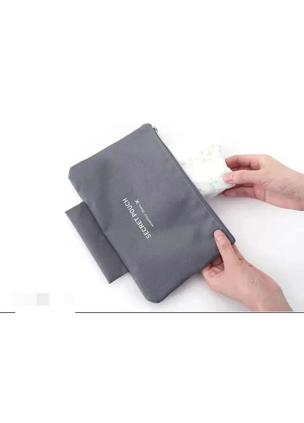 Портативная сумка для хранения нижнего белья Темносерая No Brand (296485085)