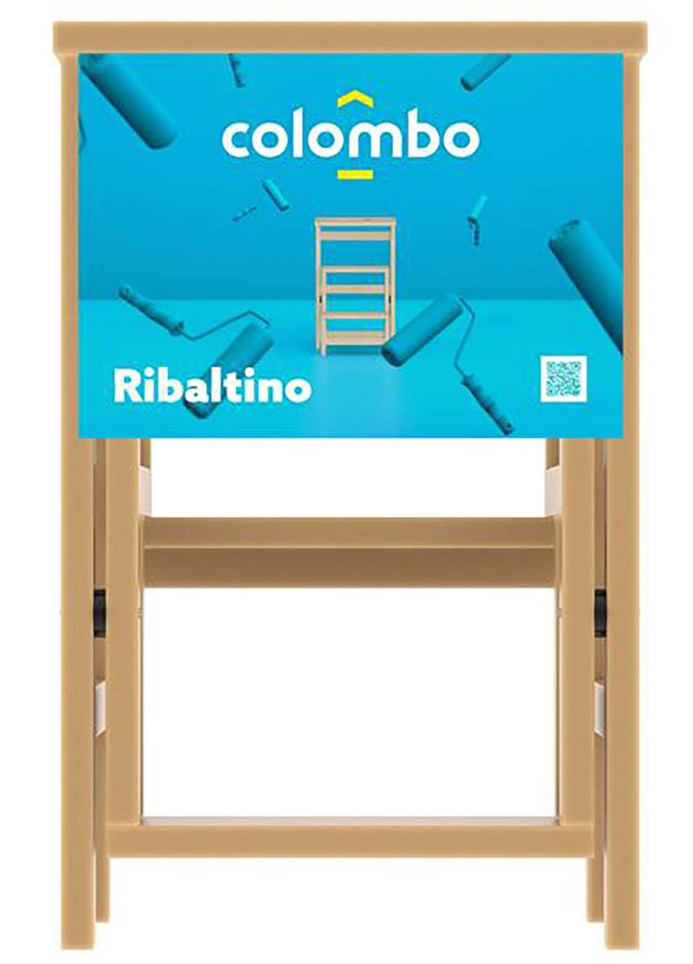 Драбина Ribaltino 3 щабліі Коричневий Colombo (367594831)