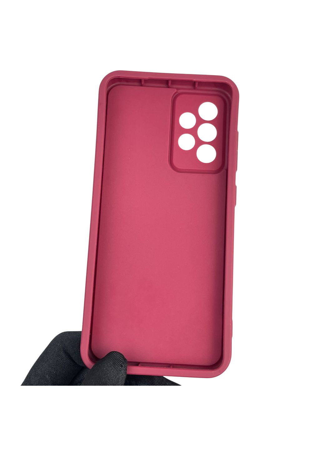 Чохол силіконовий Soft Touch з 3D принтом для Galaxy A52s (SM-A528F) бордовий (Повний захист камери) Samsung (373670641)