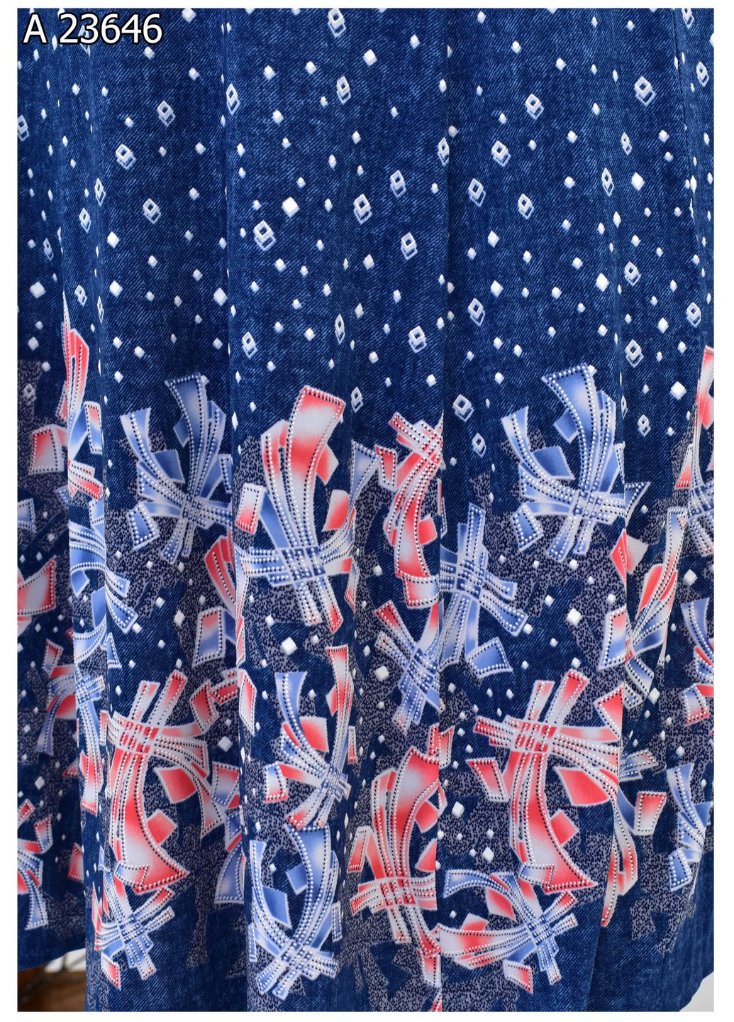 Синяя повседневная женская летняя юбка большого размера SK