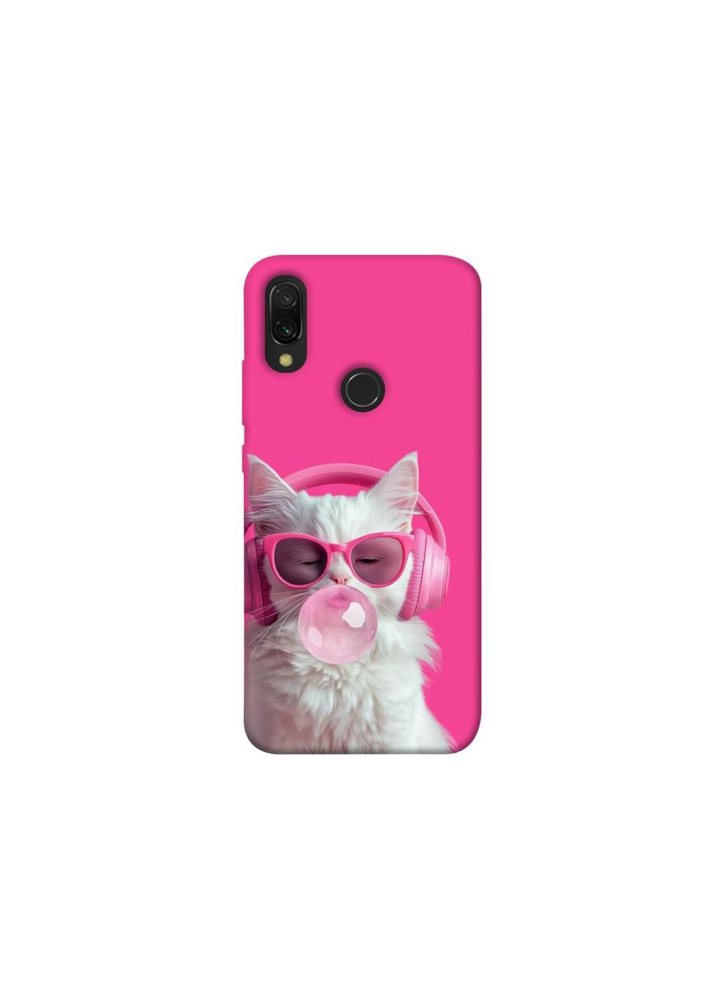 Чехол на Xiaomi Redmi 7 Pink kitty Frontalka (352229334)
