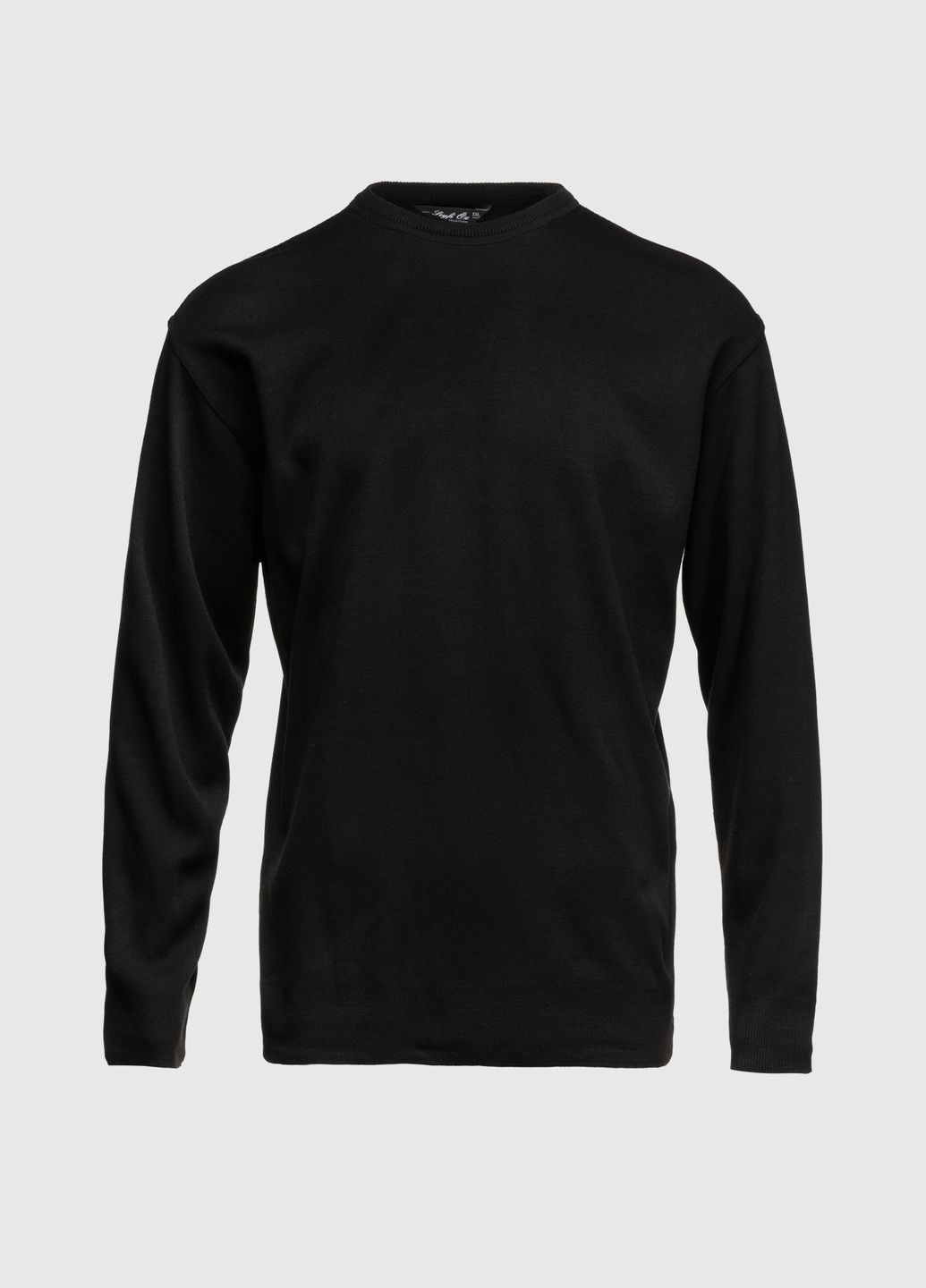 Чорний демісезонний джемпер однотонний чоловічий 1123 (2000990010063d) shop (2000990010063) Akin Trico