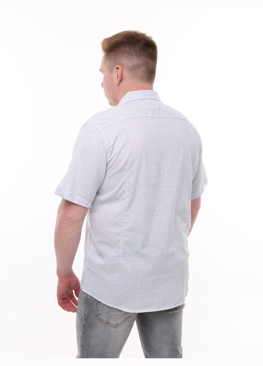 Светло-голубой повседневный рубашка однотонная Jean Piere