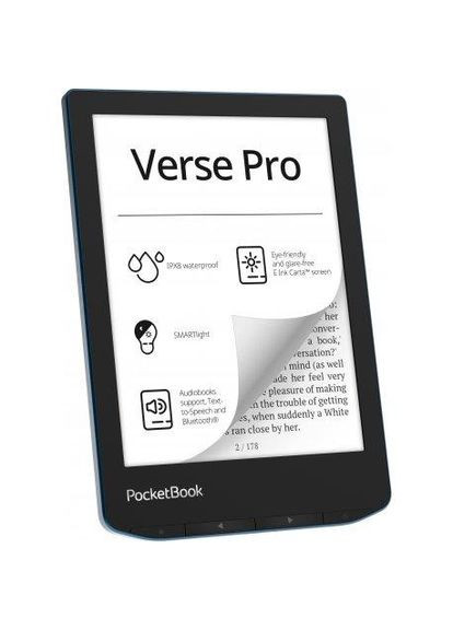 Електронна книга з підсвічуванням 634 Verse Pro Azure (PB634-A-CIS) PocketBook (314975278)