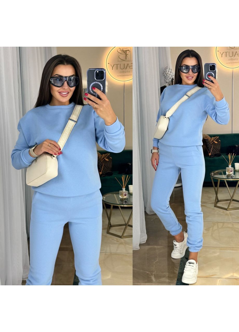 Костюм жіночий трьохнитка на флісі,худі та штани Україна (364836193)