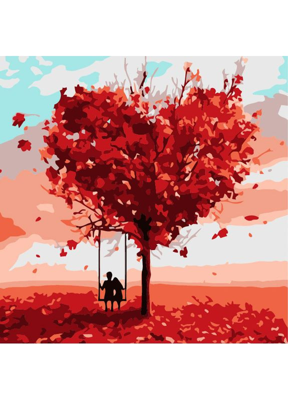 Картина по номерам Дерево любви размером 20х20 см (HH5789) Strateg (362501163)