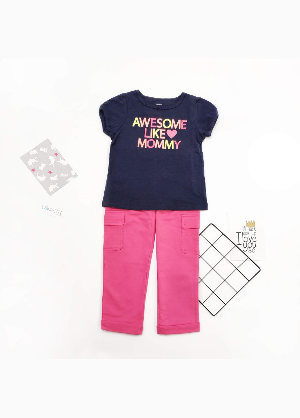 Рожевий демісезонний комплект Qoopixie