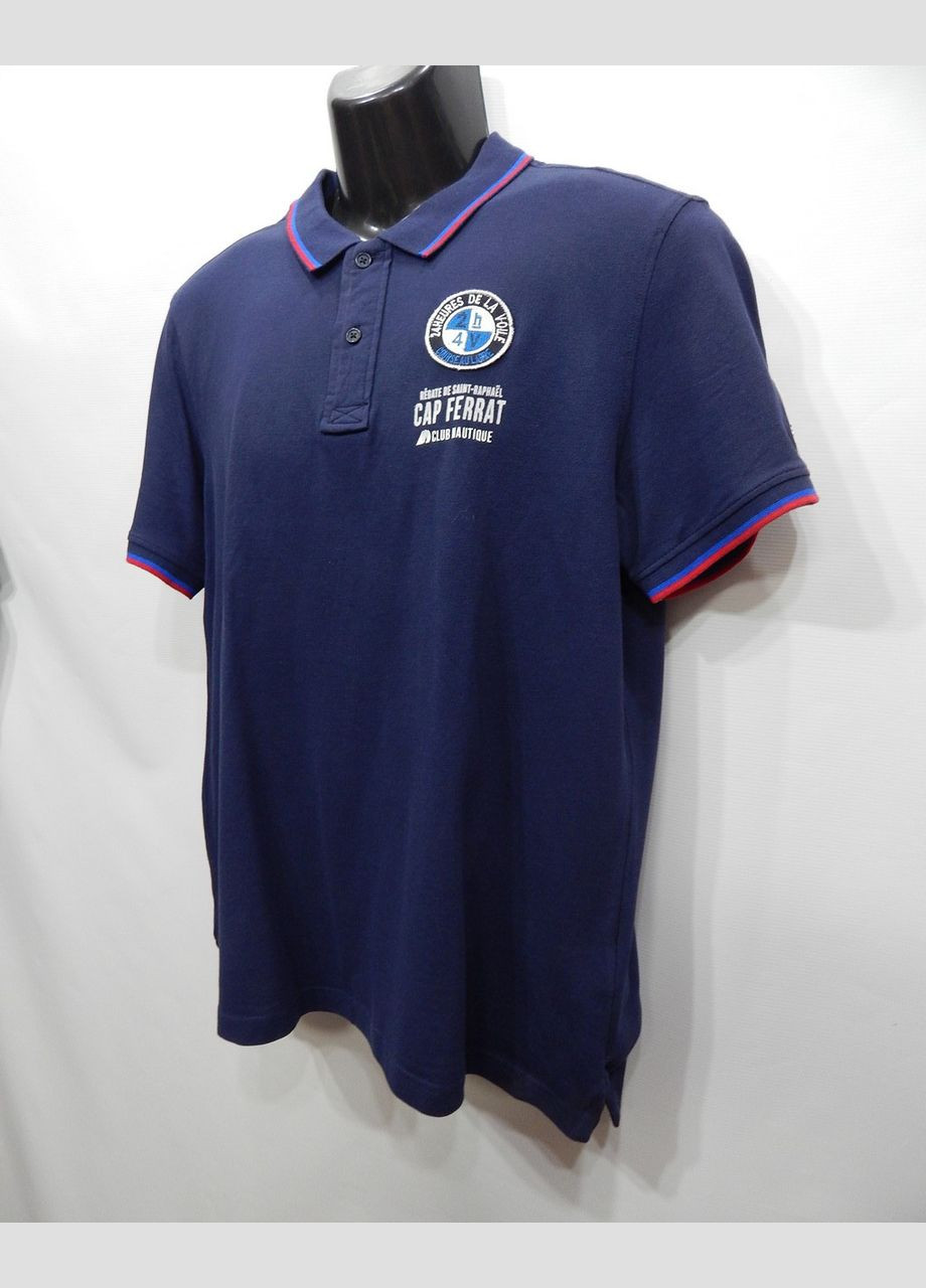 Синя чоловіча футболка з поло р.52 101мф No Brand