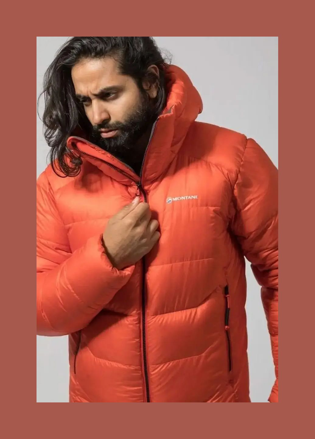 Оранжевая демисезонная куртка alpine 850 down jacket firefly orange Montane