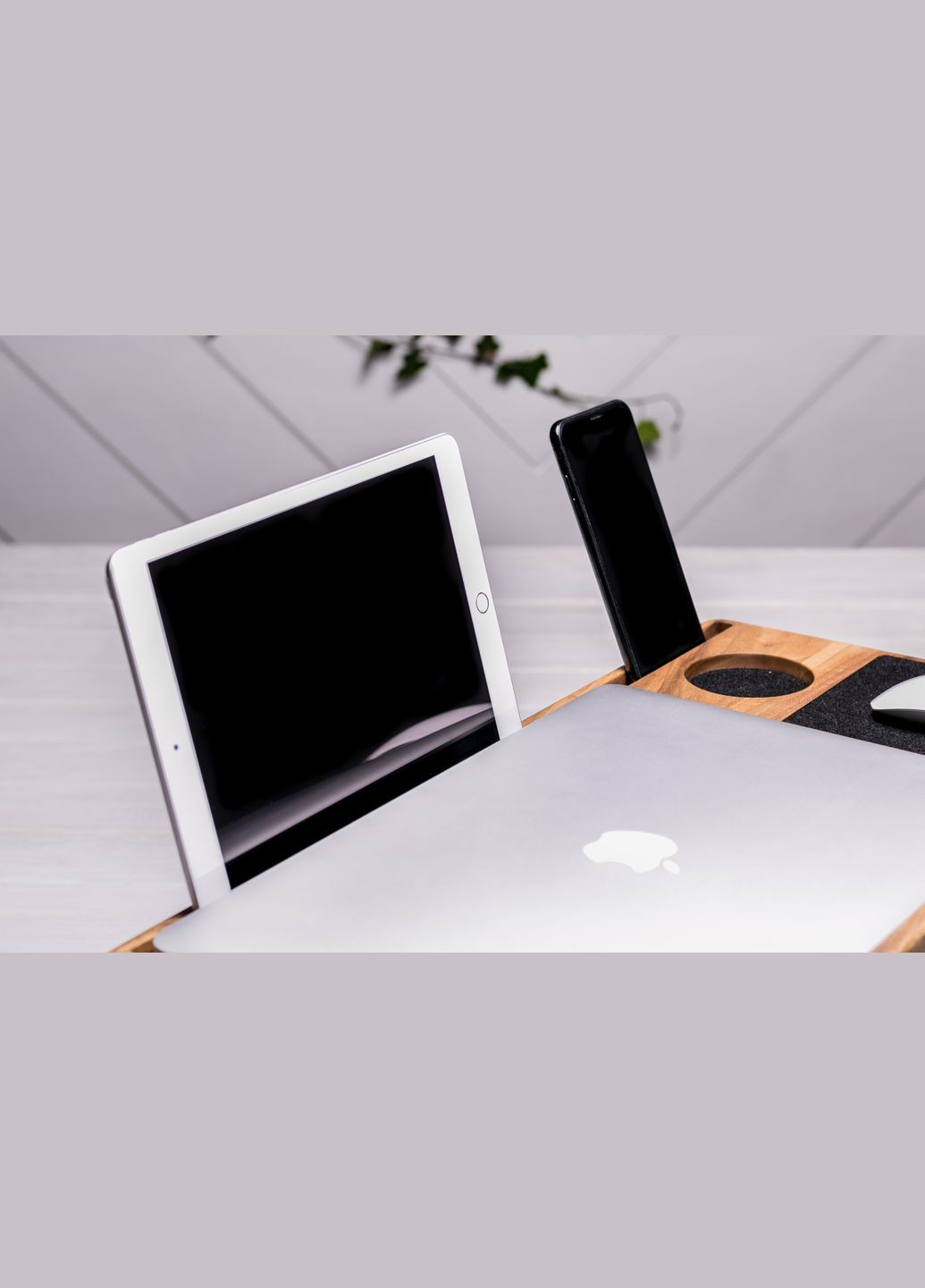 Аксесуар «Laptop iDesk» Зручна підставка під ноутбук чи планшет EcoWalnut (293083545)