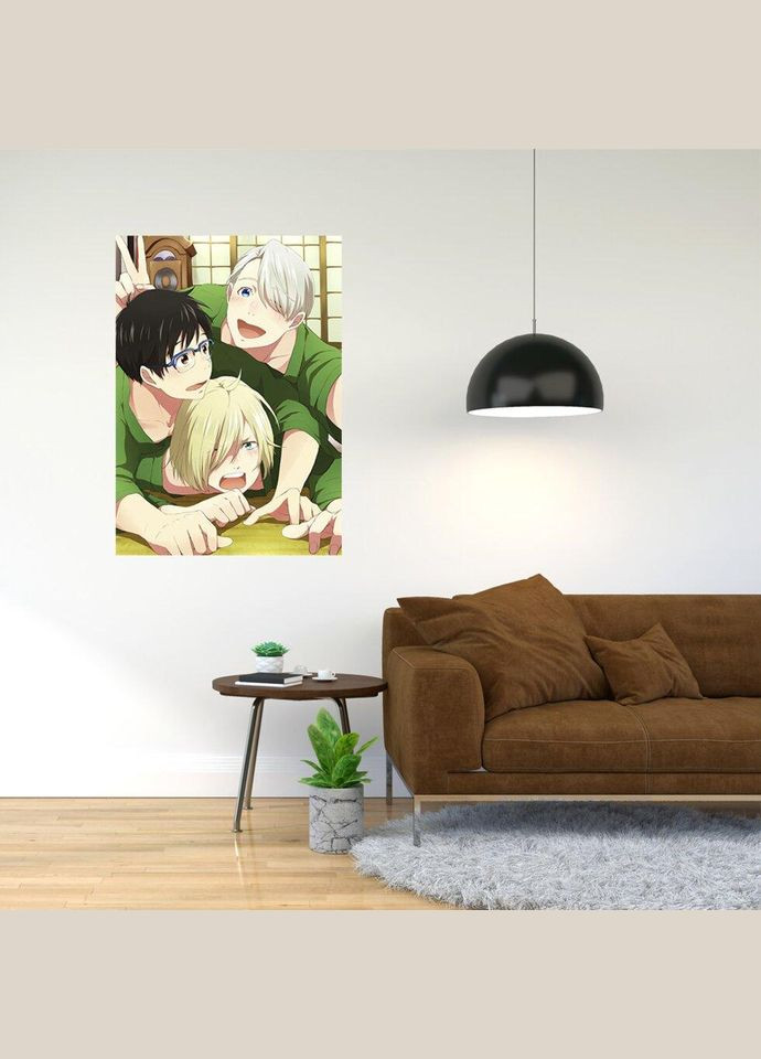 Плакат- с принтом "Yuri on Ice - Юры на льду (аниме) 2" A2 A1 Кавун постер (316209739)