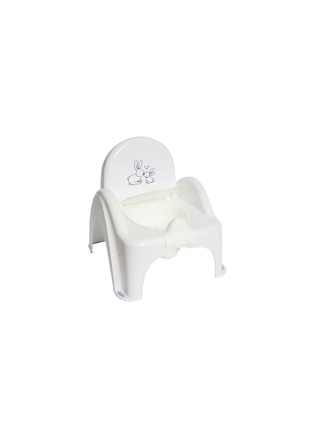 Горшок - стульчик "Зайчики" (Белый) 5902963008350 KR-012-103 Tega Baby (294206579)
