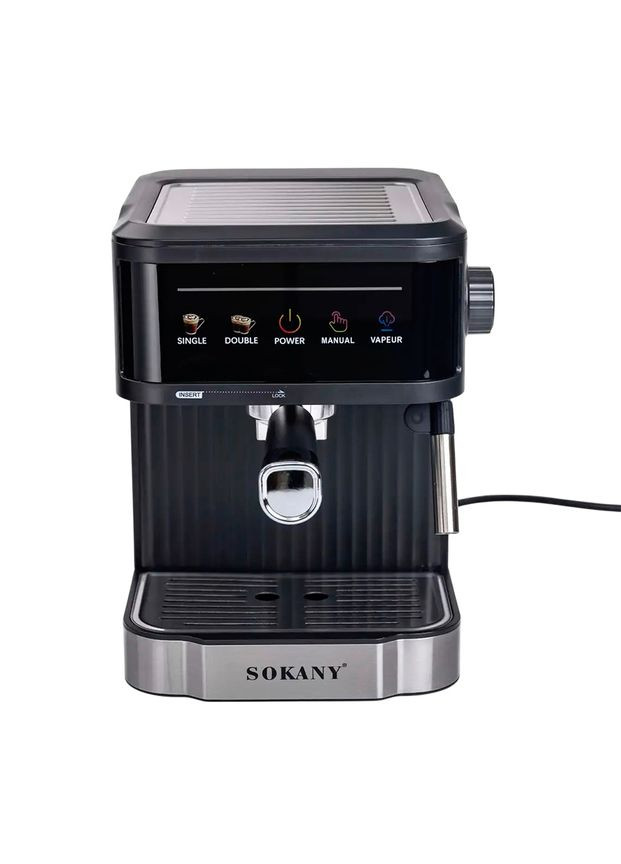 Рожковая кофеварка c капучинатором кофемашина с функцией сбивания молока (K6914) Sokany (361385275)