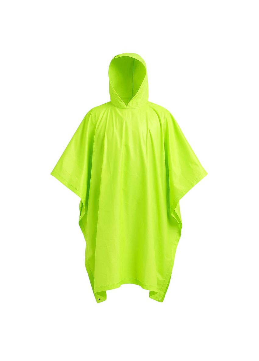 Дощовик-пончо багаторазовий туристичний для полювання, риболовлі на липучці з капюшоном LU-029M Салатовий LUGI (370707673)