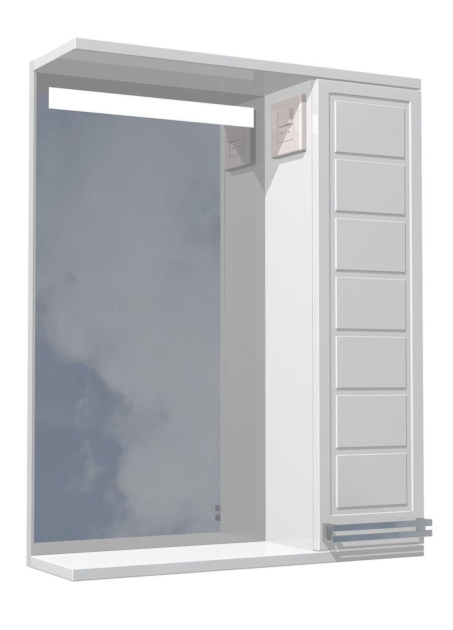 Шафа з дзеркалом у ванну кімнату 55см з LED підсвічуванням AVT (329069292)